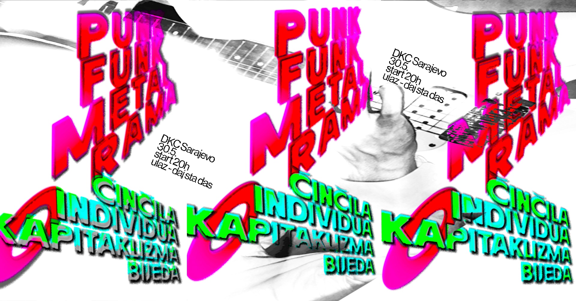 „Punk-Funk-Metal-o-Rama vol. 2“ – koncert podrške nezavisnoj alternativnoj sceni Sarajeva!